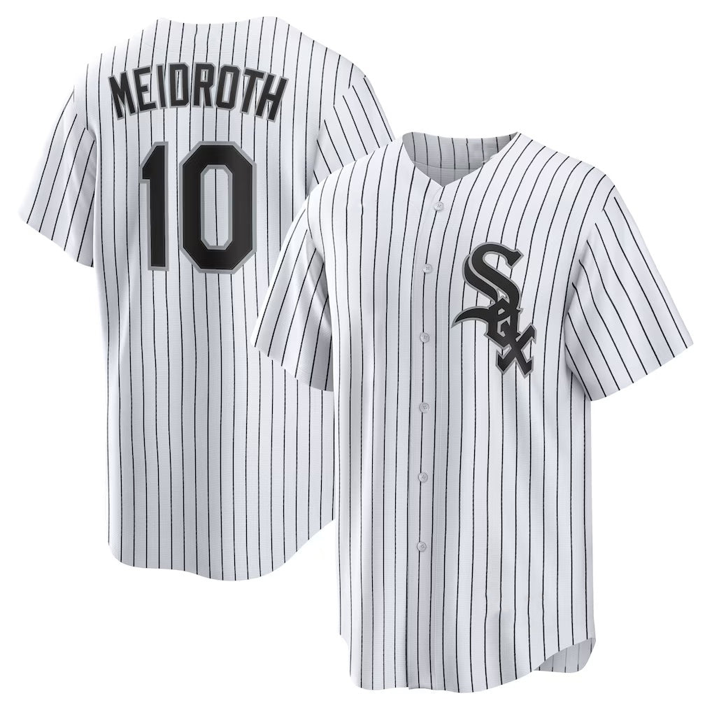 Chicago White Sox #10 Chase Meidroth White Puhics Home Replica Jersey