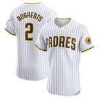 San Diego Padres #2 Xander Bogaerts White Puhics Home Elite Jersey