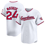 Cleveland Guardians #24 Triston McKenzie White Puhics Home Limited Stitched Jersey