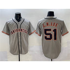 San Francisco Giants #51 Jung Hoo Lee Gray Puhics Cool Base Stitched Jersey 2