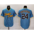 Milwaukee Brewers #24 William Contreras Blue Puhics 2022 City Connect Cool Base Stitched Jersey