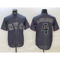 New York Mets #4 Francisco Alvarez Gray Puhics 2024 City Connect Cool Base Stitched Jersey