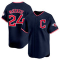 Cleveland Guardians #24 Triston McKenzie Navy Puhics 2025 Alternate Limited Stitched Jersey