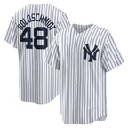 New York Yankees #48 Paul Goldschmidt White Puhics Home Replica Jersey