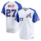 Atlanta Braves #27 Austin Riley White Puhics City Connect Limited Player Jersey