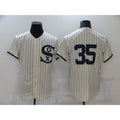 Chicago White Sox #35 Frank Thomas 2021 Cream Navy Puhics Field of Dreams Flex Base Stitched Jersey