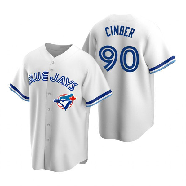 Toronto Blue Jays #90 Adam Cimber White Puhics Cooperstown Collection Jersey
