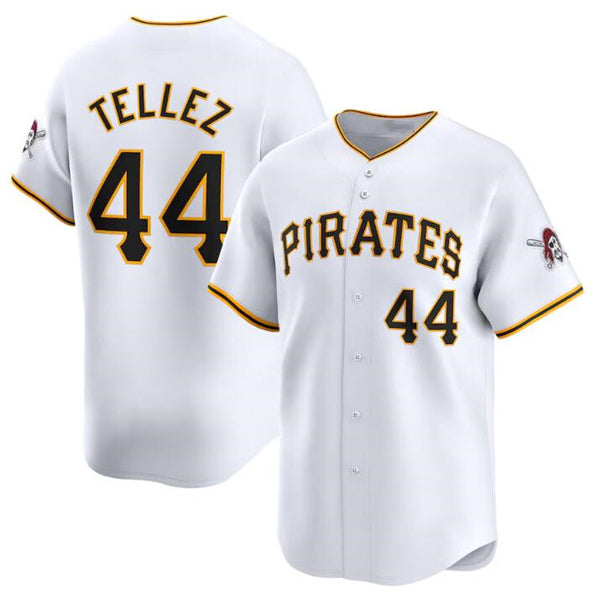 Pittsburgh Pirates #44 Rowdy Tellez White Puhics Home Limited Stitched Jersey