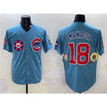 Chicago Cubs #18 Sh¨­ta Imanaga Blue Puhics 2025 Tokyo Series 2nd Alternate Limited Stitched Jersey