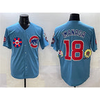 Chicago Cubs #18 Sh¨­ta Imanaga Blue Puhics 2025 Tokyo Series 2nd Alternate Limited Stitched Jersey
