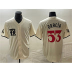 Texas Rangers #53 Adolis Garc¨ªa Cream Puhics City Connect Cool Base Stitched Jersey