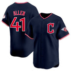 Cleveland Guardians #41 Carlos Santana Navy Puhics 2025 Alternate Limited Stitched Jersey
