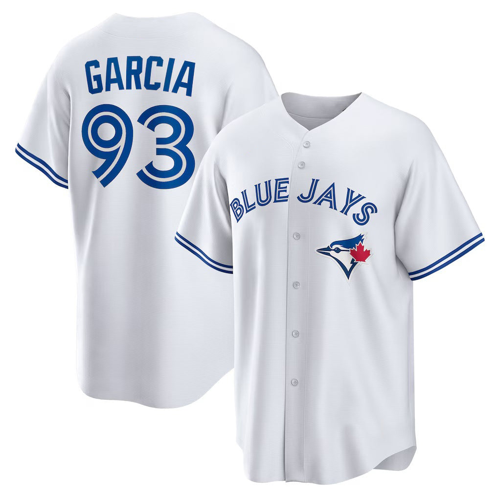 Toronto Blue Jays #93 Yimi Garcia White Puhics Home Replica Player Jersey