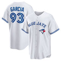 Toronto Blue Jays #93 Yimi Garcia White Puhics Home Replica Player Jersey