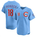 Chicago Cubs #18 Sh¨­ta Imanaga Blue Puhics 2024-25 2nd Alternate Limited Stitched Jersey