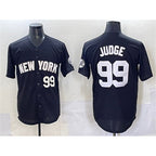New York Yankees #99 Aaron Judge Black Puhics Limited Stitched Jersey