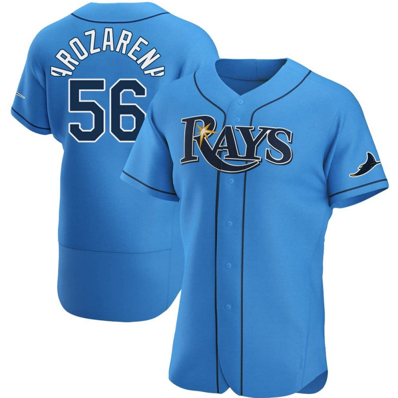 Tampa Bay Rays #56 Randy Arozarena Light Blue Puhics Alternate Jersey