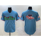 Philadelphia Phillies Team Big Logo Light Blue Puhics Phanatic Limited Stitched Jersey