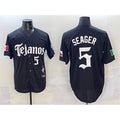 Texas Rangers #5 Corey Seager Black Puhics Mexico 2025 Vapor Premier Limited Stitched Jersey