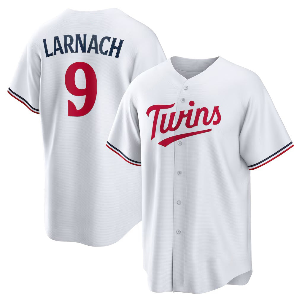 Minnesota Twins #9 Trevor Larnach White Puhics Home Replica Jersey