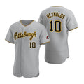Pittsburgh Pirates #10 Bryan Reynolds Gray Puhics Road Flex Base Jersey