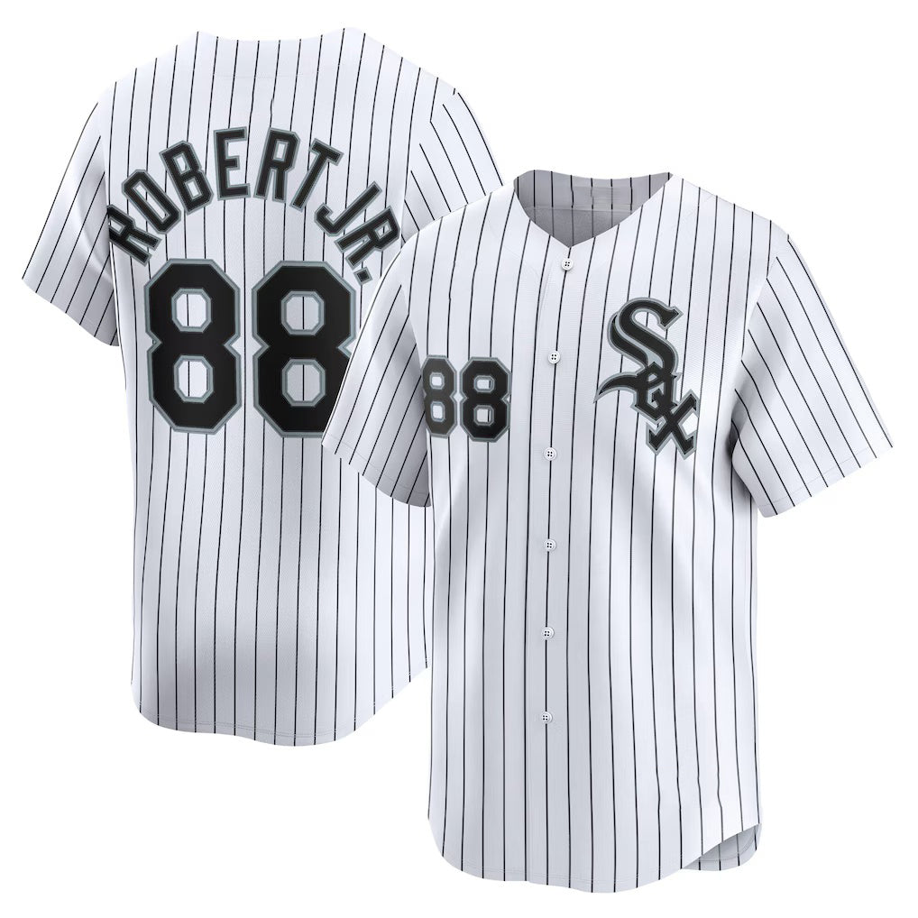 Chicago White Sox #88 Luis Robert Jr. White Puhics Home Limited Player Jersey