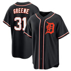 Detroit Tigers #31 Riley Greene Black Puhics Out Stitched Jersey