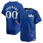 Custom Minnesota Twins Active Player Royal Puhics 22024 City Connect Limited Stitched Jersey