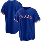 Texas Rangers Royal Puhics Alternate Replica Team Logo Jersey