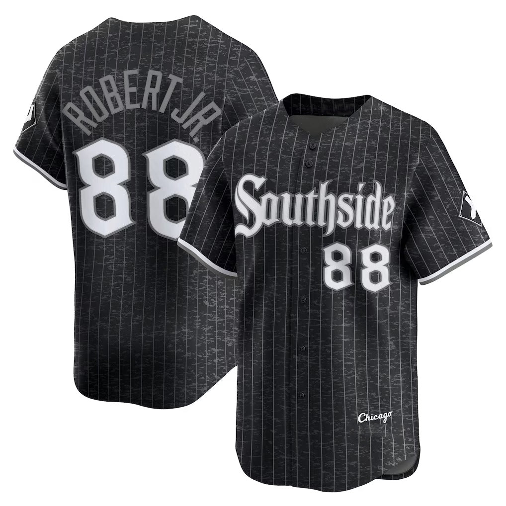 Chicago White Sox #88 Luis Robert Jr. Black Puhics City Connect Limited Player Jersey