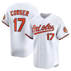 Baltimore Orioles #17 Colton Cowser White Puhics Home Limited Player Jersey