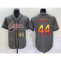 Houston Astros #44 Yordan Alvarez Number Grey Puhics Gridiron Cool Base Stitched Jersey