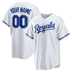 Custom Kansas City Royals White Puhics Replica Jersey