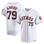 Houston Astros #79 Jose Abreu White Puhics Home Limited Player Jersey