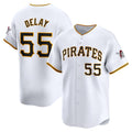 Pittsburgh Pirates #55 Jason Delay White Puhics Home Limited Player Jersey