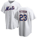 New York Mets #23 David Peterson White Puhics Cool Base Stitched Jersey