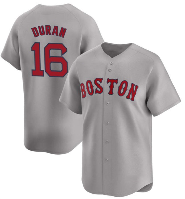 Boston Red Sox #16 Jarren Duran Gray Puhics 2024 Away Limited Stitched Jersey