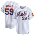 New York Mets #59 Sean Manaea White Puhics 2024 Home Limited Stitched Jersey