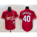 St. Louis Cardinals #40 Willson Contreras Red Puhics 2024 City Connect Limited Stitched Jersey