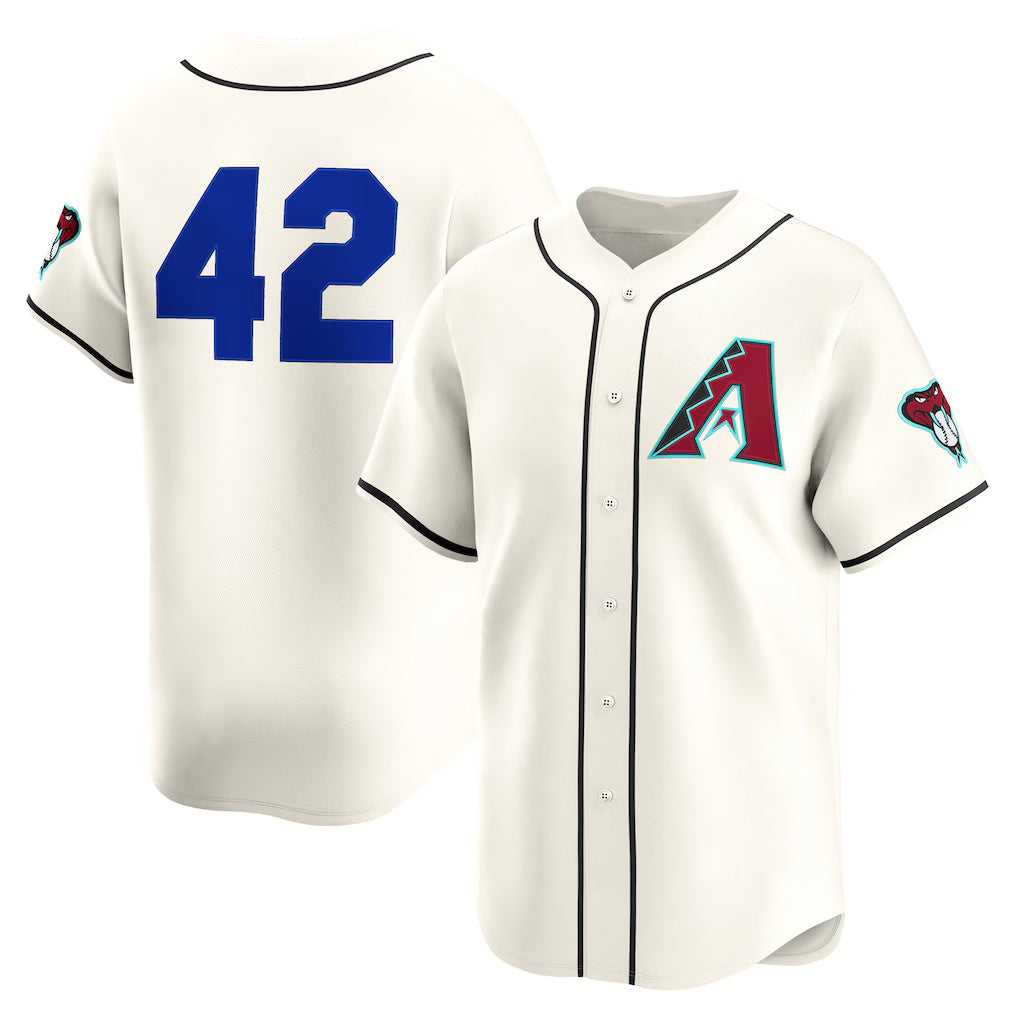 Arizona Diamondbacks #42 Jackie Robinson Cream Puhics Home 2025  Day Limited Jersey