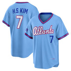 Atlanta Braves #7 Ha-Seong Kim Powder Blue Puhics 2026 City Connect Stadium Jersey