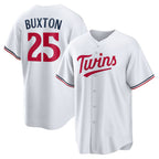 Minnesota Twins #25 Byron Buxton White Puhics Home Replica Jersey