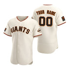 Custom San Francisco Giants White Puhics 2020 Stitched Flex Base Jersey