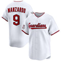 Cleveland Guardians #9 Kyle Manzardo White Puhics Home Limited Stitched Jersey