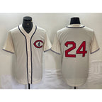 Chicago Cubs #24 Cody Bellinger 2022 Cream Puhics Field of Dreams Cool Base Stitched Jersey
