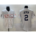 New York Yankees #2 Derek Jeter White Puhics Bronx Graffiti Vapor Limited Stitched Jersey