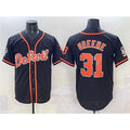 Detroit Tigers #31 Riley Greene Black Puhics With Patch Cool Base Stitched Jersey