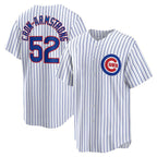 Chicago Cubs #52 Pete Crow-Armstrong White Puhics 2024 Cool Base Stitched Jersey