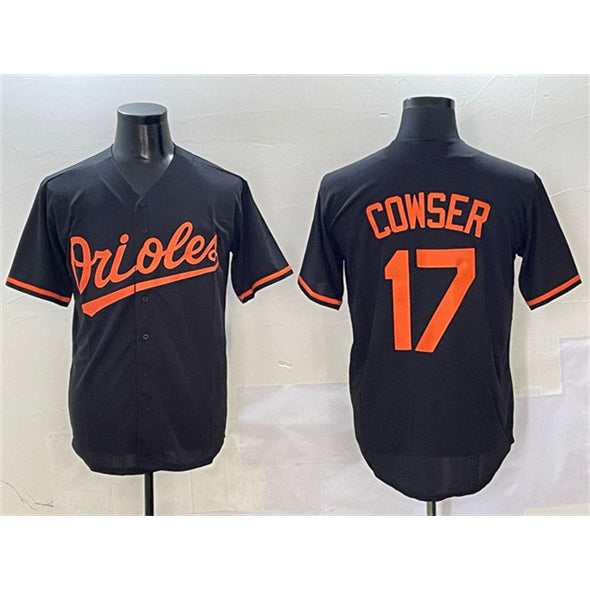 Baltimore Orioles #17 Colton Cowser Black Puhics Cool Base Stitched Jersey