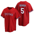 Texas Rangers #5 Corey Seager Red Puhics Cool Base Stitched Jersey